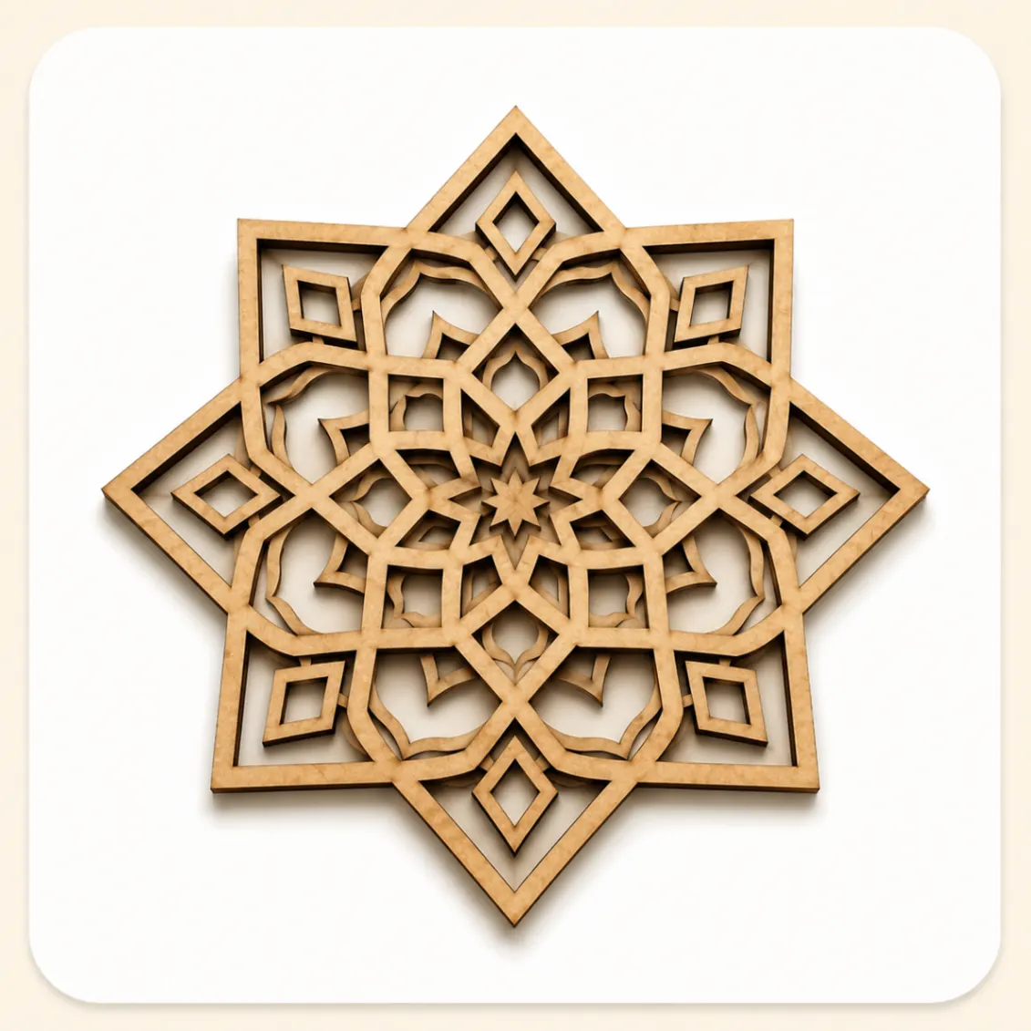 Mandala geométrica estrelada